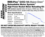 AeroTech I245G-14A RMS-38/360 Reload Kit (1 Pack) - 092414