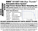 AeroTech K1100T-14A RMS-54/1706 Reload Kit (1 Pack) - 111014