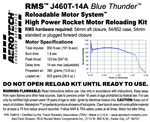 AeroTech J460T-14A RMS-54/852 Reload Kit (1 Pack) - 104614